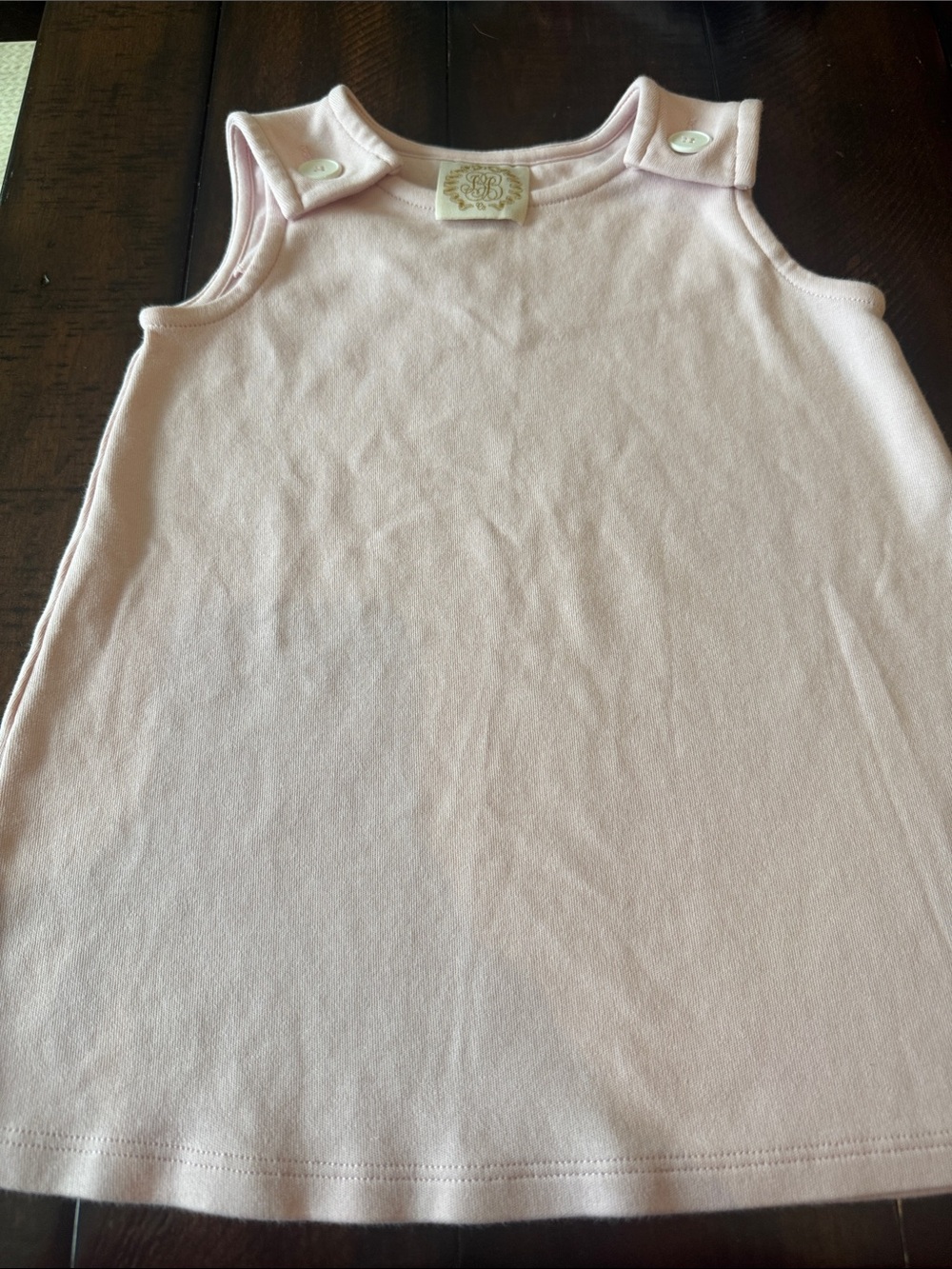 The Beaufort Bonnet Company Sleeveless Polly Play Dress - Solid Pink 4T